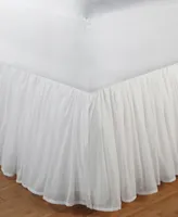 Greenland Home Fashions Cotton Voile 18" Drop Bed Skirt, Queen