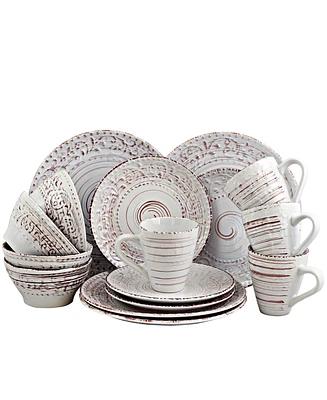 Elama Malibu Sands 16 Pc. Dinnerware Set, Service for 4