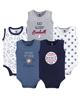 Hudson Baby Boys Soft Cotton Sleeveless Onesies