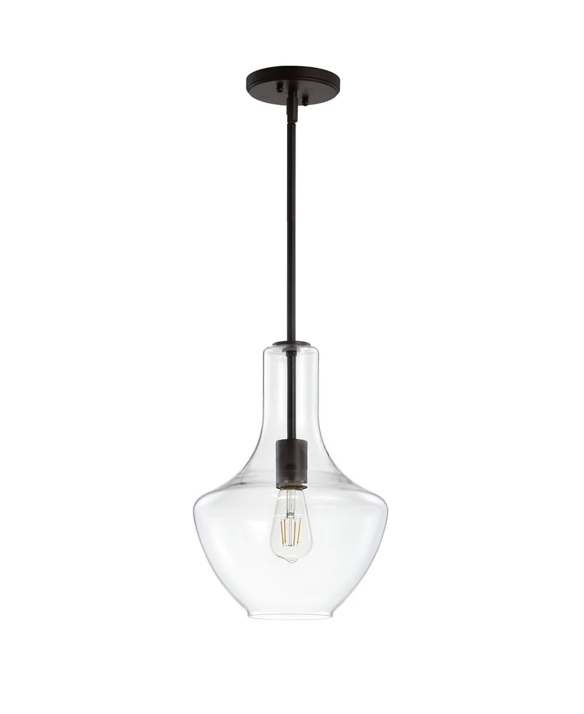 Jonathan Y Watts Glass/Metal Led Pendant