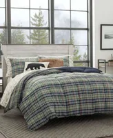 Eddie Bauer Rugged Plaid Microsuede Reversible Comforter Sets
