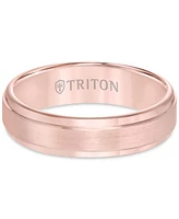 Satin Comfort-Fit Band Rose or Yellow Tungsten Carbide (6mm)