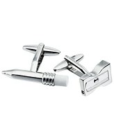 Sutton Silver-Tone Pencil And Sharpener Cufflinks