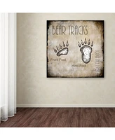 lightbox Journal 'Moose Lodge 2 - Bear Tracks 2' Canvas Art - 14" x 14" x 2"