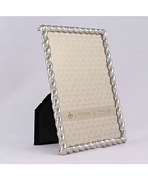 Lawrence Frames 710046 Silver Metal Rope Picture Frame - 4" x 6"
