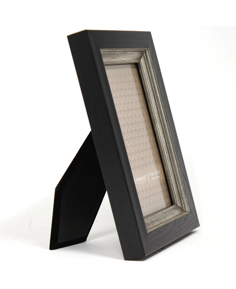 Lawrence Frames Black with Burnished Silver Inner - 4" x 6"