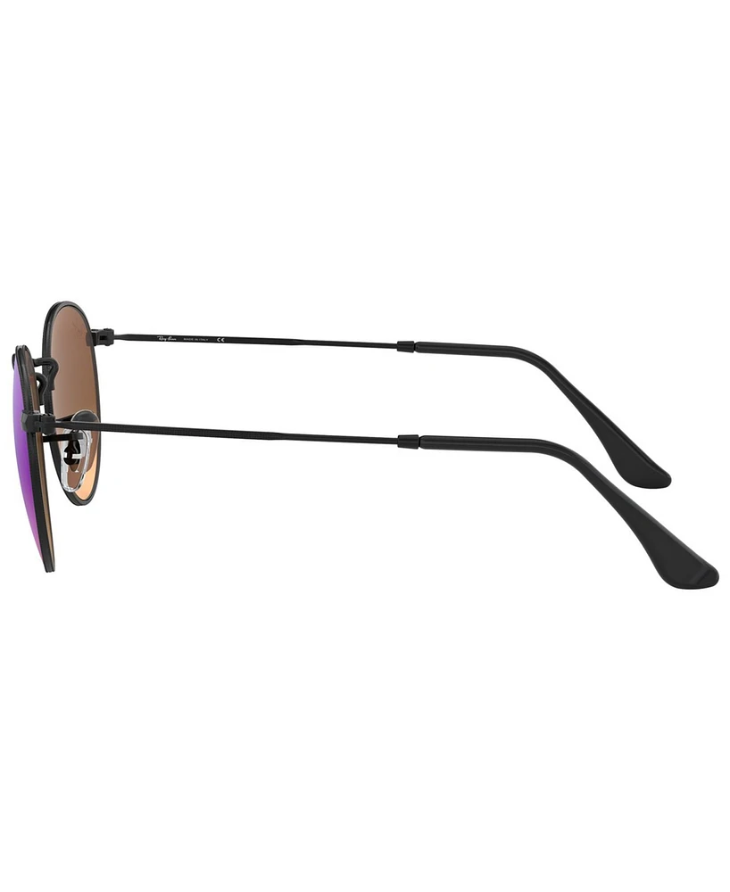 Ray-Ban Sunglasses, RB3447 Round Flash Lenses