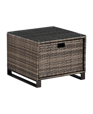 Tommy Hilfiger Oceanside Outdoor Side Table with Storage
