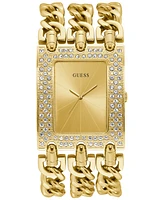 Guess Gold-Tone Stainless Steel Chain Bracelet Watch 39x47mm