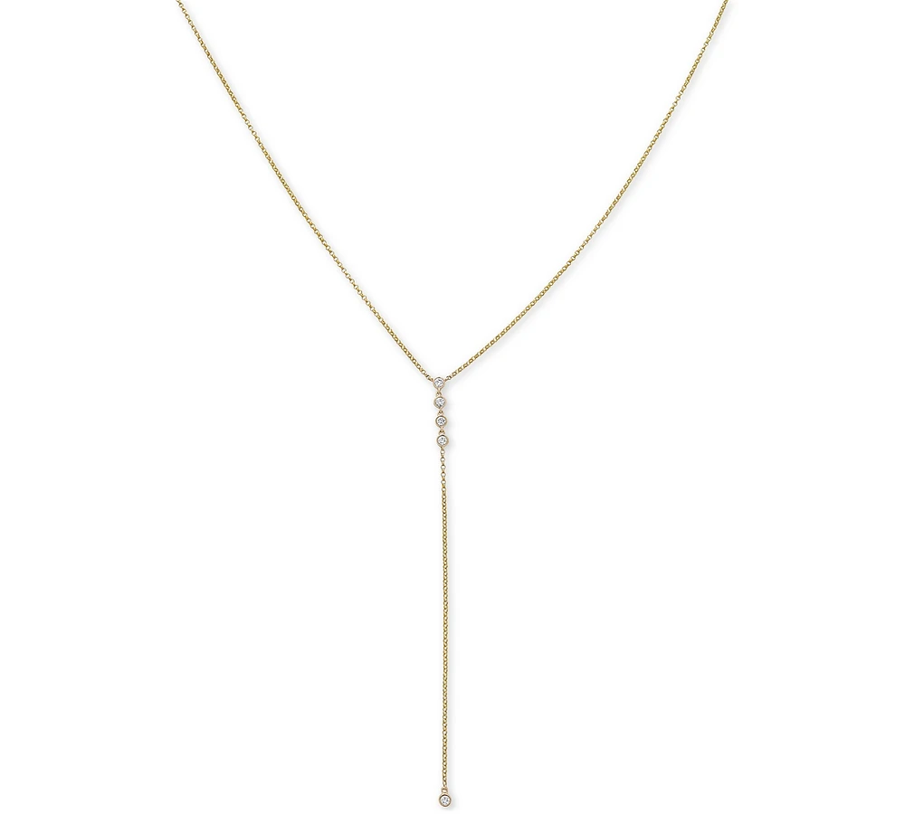 Diamond Lariat 18" Necklace (1/4 ct. t.w.) in 14k Gold