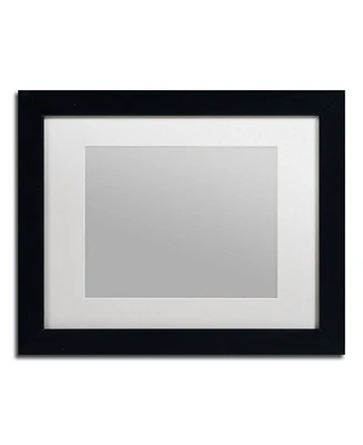 Trademark Fine Art Heavy Duty Black Frame with White Mat - 11" x 14"