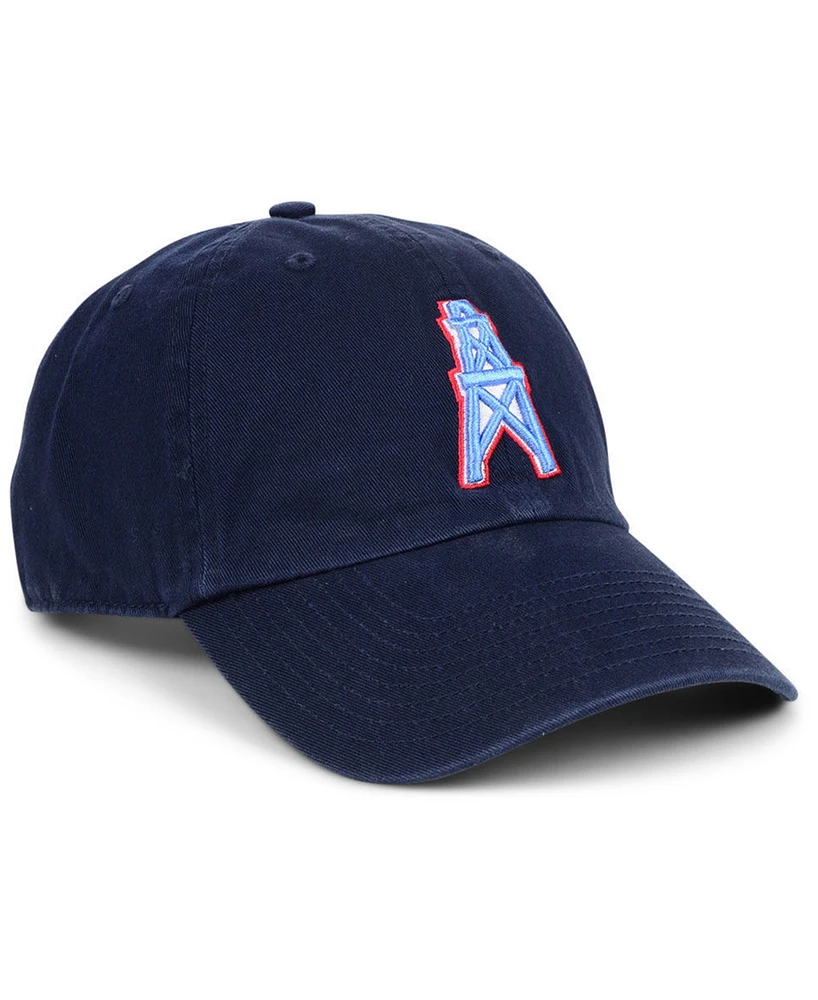 '47 Brand Houston Oilers Clean Up Strapback Cap