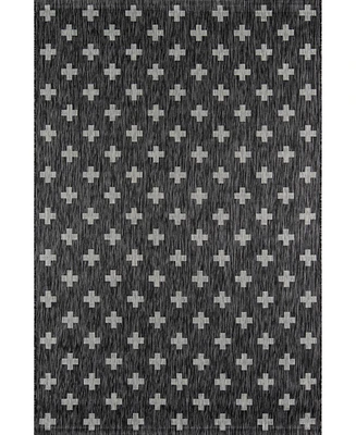 Novogratz Villa Vi- Charcoal 5'3" x 7'6" Outdoor Area Rug