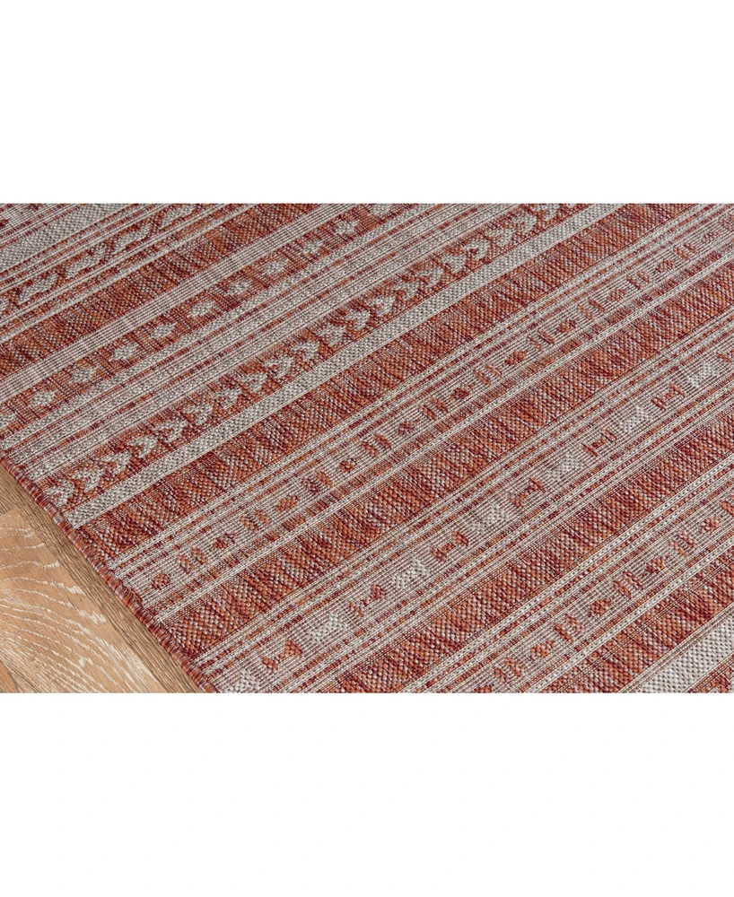 Novogratz Villa Vi-04 Copper 5'3" x 7'6" Outdoor Area Rug