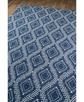 Erin Gates Easton Eas-1 Machine-Washable Pleasant Navy 5' x 7'6" Area Rug