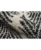River Riv 1 Machine Washable Beacon Black Area Rug Collection