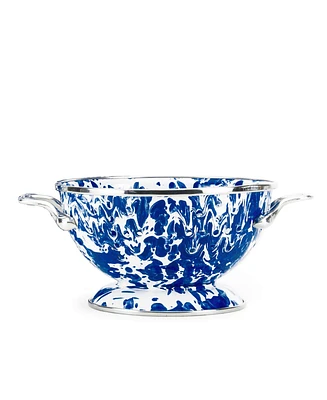 Golden Rabbit Swirl Enamelware Collection 1 Quart Colander