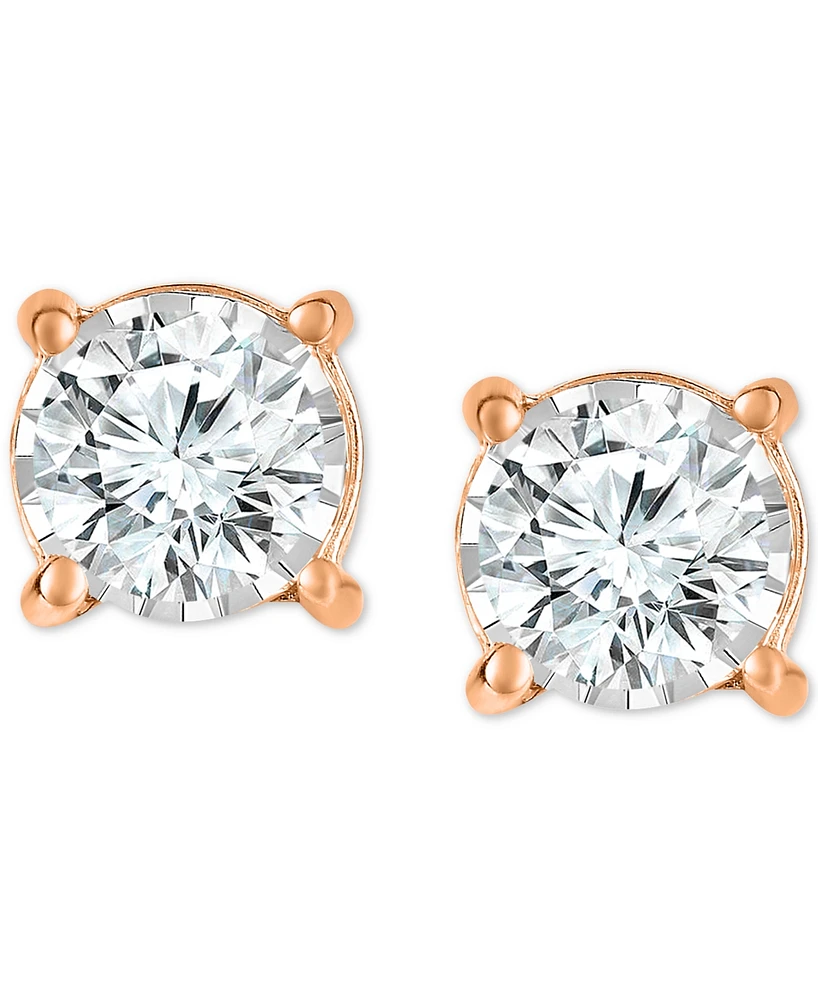 Trumiracle Diamond Stud Earrings (1 ct. t.w.) 14k White, Yellow or Rose Gold