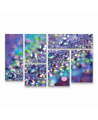 Beata Czyzowska Young Colours of the Rainbow Multi Panel Art Set 6 Piece - 49" x 19"