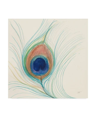 Miranda Thomas Peacock Feather Ii Canvas Art - 15" x 20"