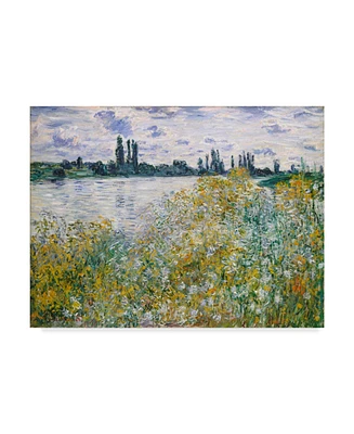 Claude O. Monet Lle Aux Fleurs Near Vetheuil Canvas Art - 20" x 25"