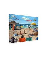 Lucia Heffernan Dog Beach Canvas Art - 19.5" x 26"