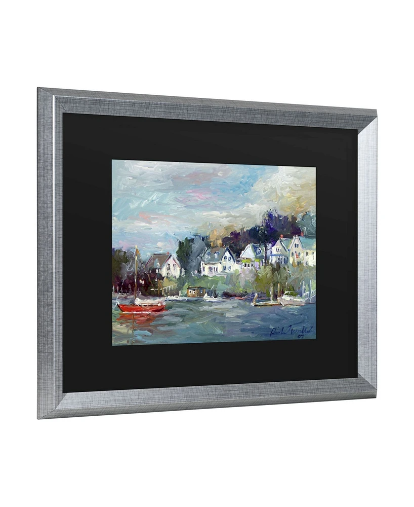 Richard Wallich Dock Matted Framed Art - 27" x 33"