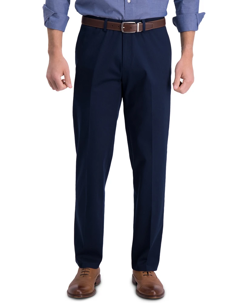 Haggar Men's Iron Free Premium Khaki Straight-Fit Flat-Front Pant