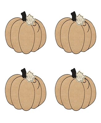 Elrene Burlap Pumpkin Placemat, Set of 4
