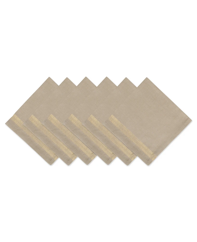 Design Imports Sparkle Stripe Napkin Set