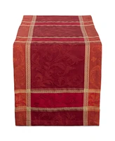 Design Imports Harvest Wheat Jacquard Table Runner