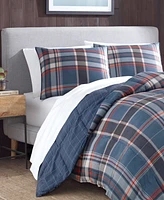 Eddie Bauer Shasta Lake Navy Comforter Set, King