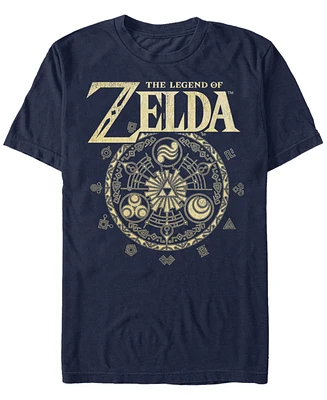 Nintendo Men's Legend of Zelda Magic Circle Vector Short Sleeve T-Shirt