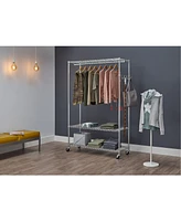 Trinity 3-Tier Rolling Garment Rack