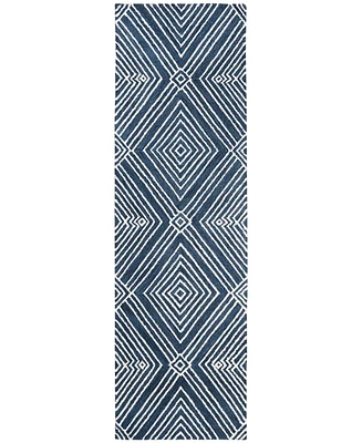 Lauren Ralph Lauren Isabella LRL6608N Indigo 2'3" X 8' Runner Area Rug