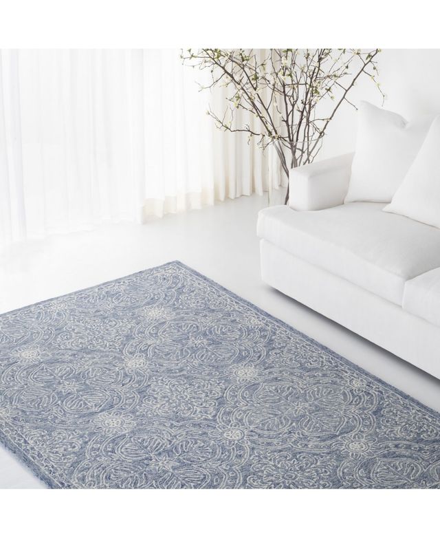 Lauren Ralph Lauren Etienne LRL6603M Blue and Ivory 9' X 12' Area Rug