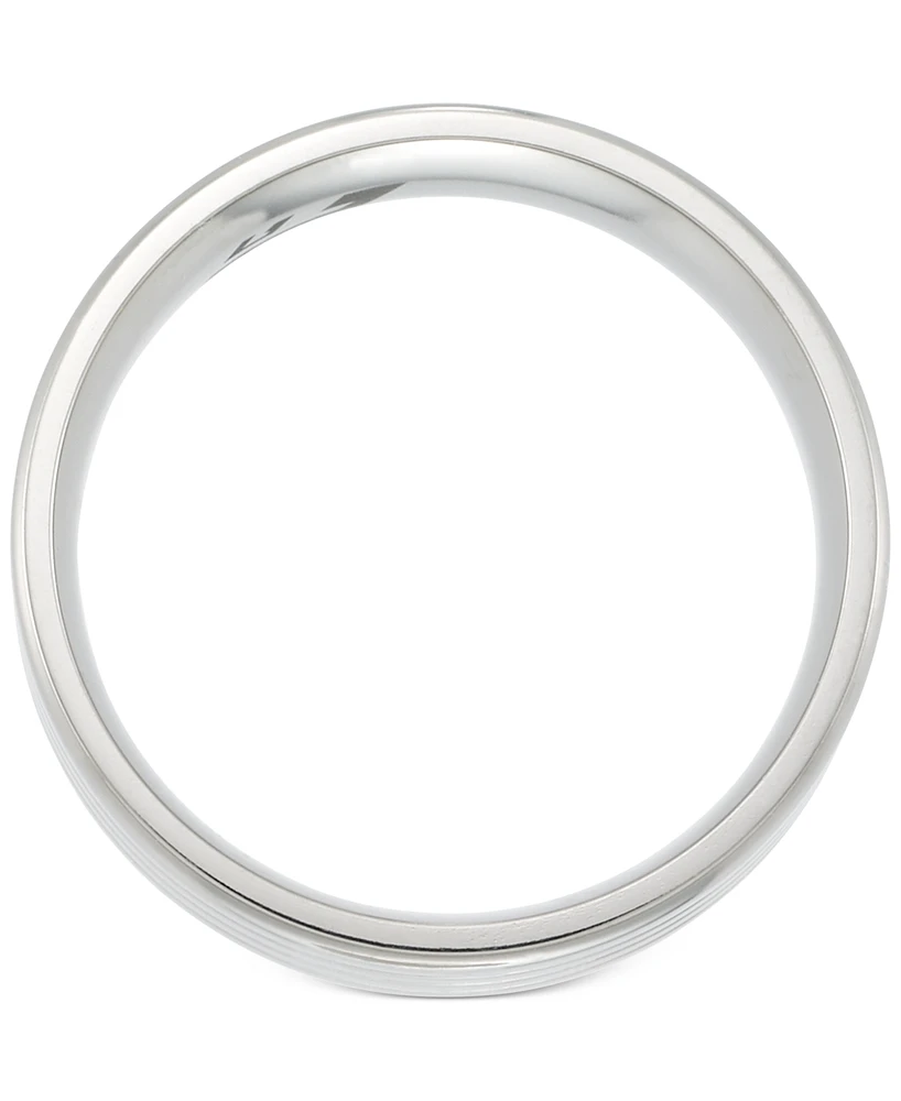 Legacy for Men by Simone I. Smith Textured Ring Stainless Steel
