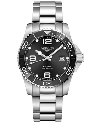Longines Men's Swiss Automatic HydroConquest Stainless Steel Bracelet Watch 41mm