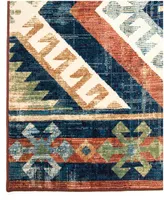 Closeout! Orian Alexandria Kilim Diamonds Faded Red 5'1" x 7'6" Area Rug