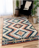 Closeout! Orian Alexandria Kilim Diamonds Faded Red 5'1" x 7'6" Area Rug