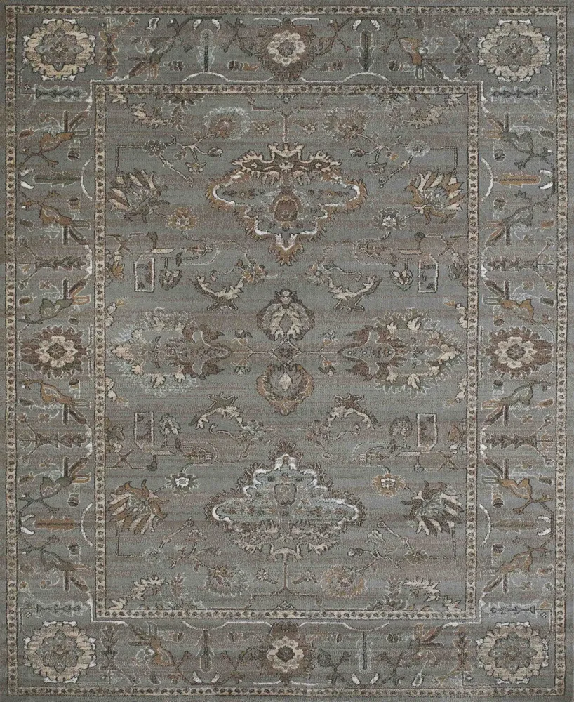 Closeout! Km Home /0031/Gray Cantu Gray 5'3" x 7'3" Area Rug