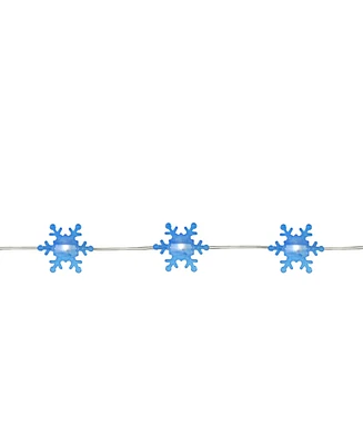Northlight 20 Warm White Snowflake Shaped Led Christmas Fairy Lights 6 ft Copper Wire