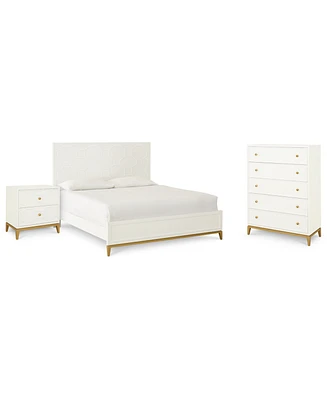 Chelsea 3-Pc. Bedroom Set (King Bed, Chest, Nightstand)