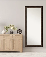 Amanti Art Ridge Framed Floor/Leaner Full Length Mirror, 29.5" x 65.50"