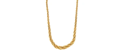 Lightweight Graduated Rope Link 18" Chain Necklace (3mm - 6.25MM) in 14k Gold