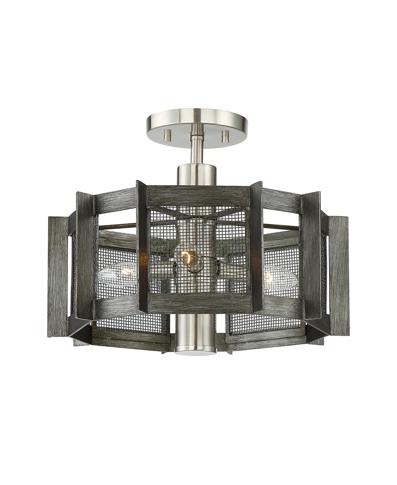 Designers Fountain Baxter 3 Light Semi-Flush