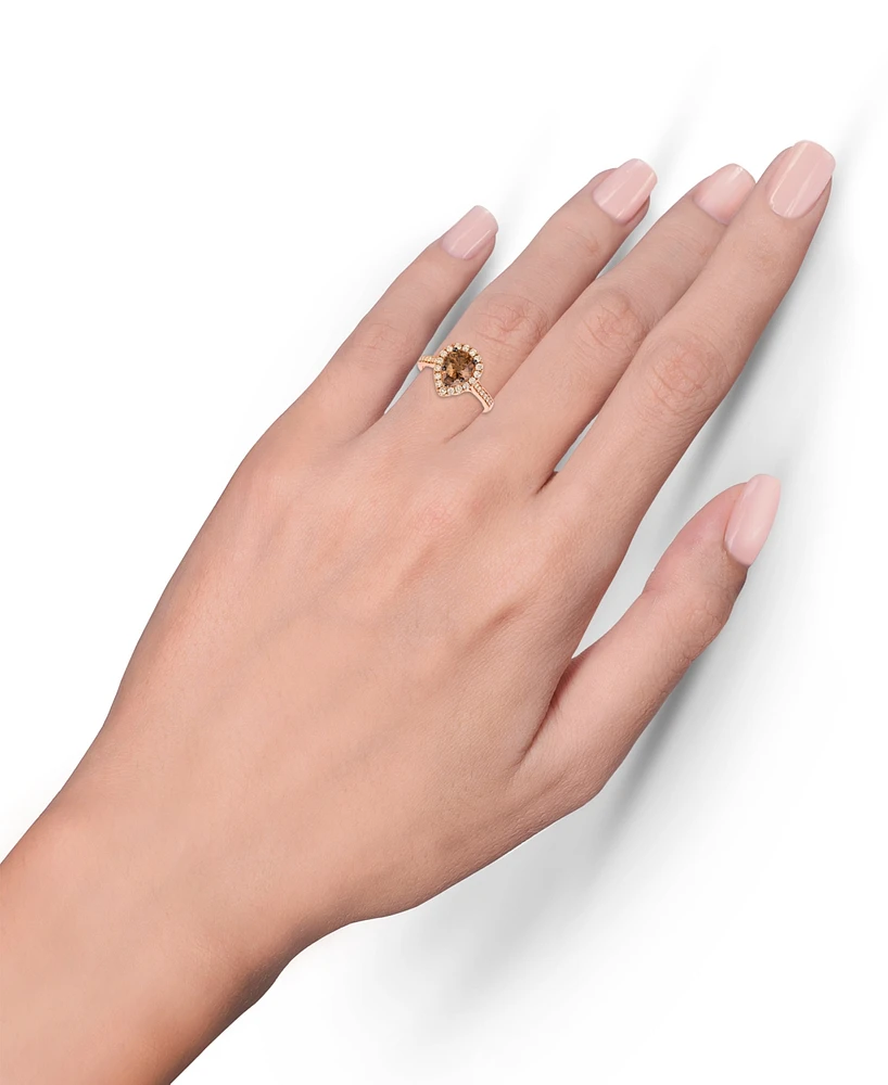 Le Vian Diamond Halo 20th Jubilee Ring (1-5/8 ct. t.w.) 14k Rose and White Gold