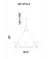 Cwi Lighting Ganges 8 Light Chandelier
