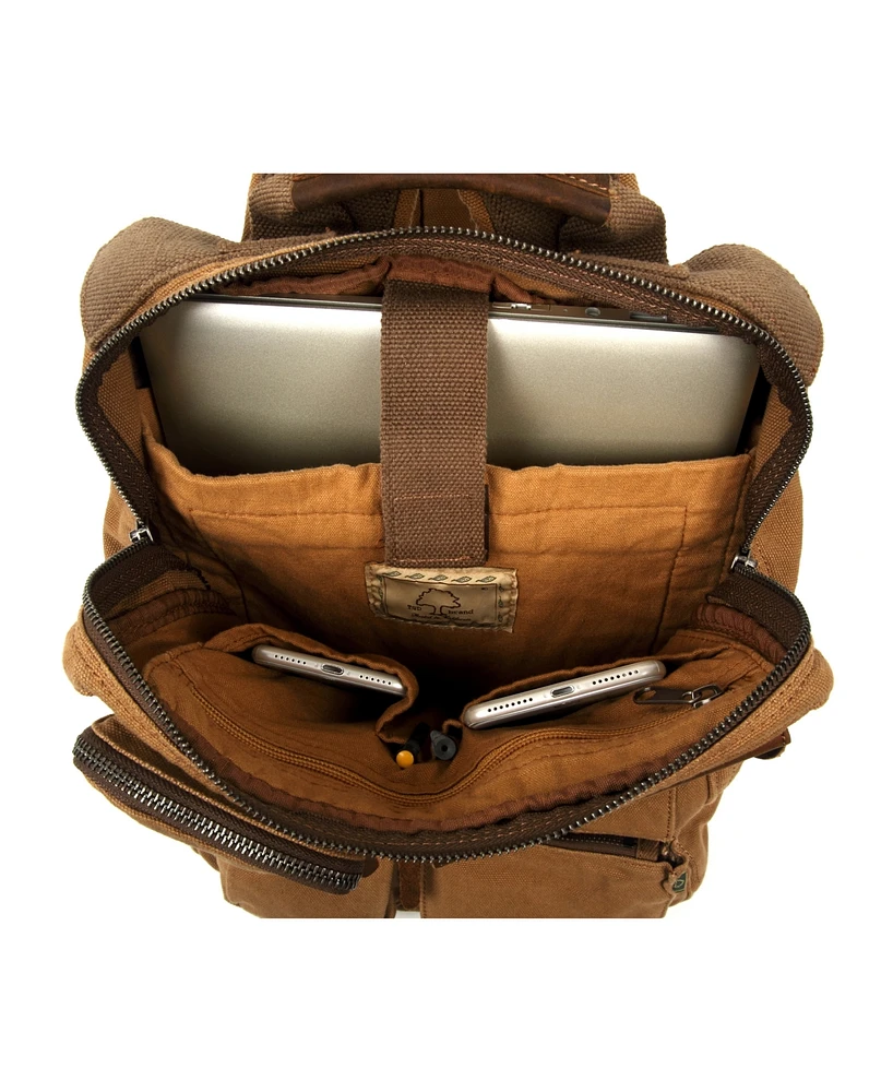 Tsd Brand Ridge Valley Canvas Backpack