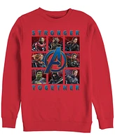 Marvel Men's Avengers Endgame Stronger Together Boxes, Crewneck Fleece